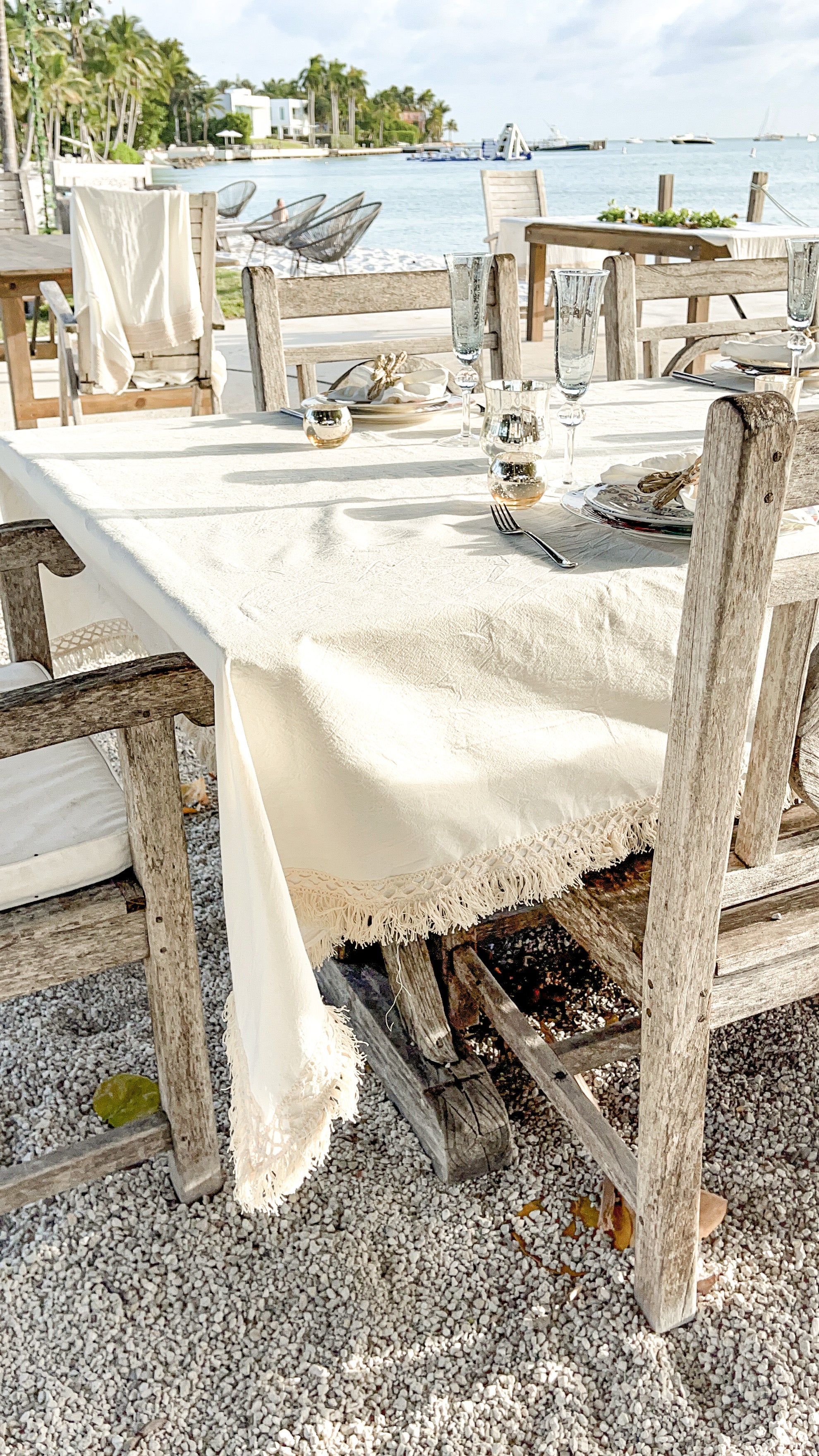 Fringed Lace Tablecloth
